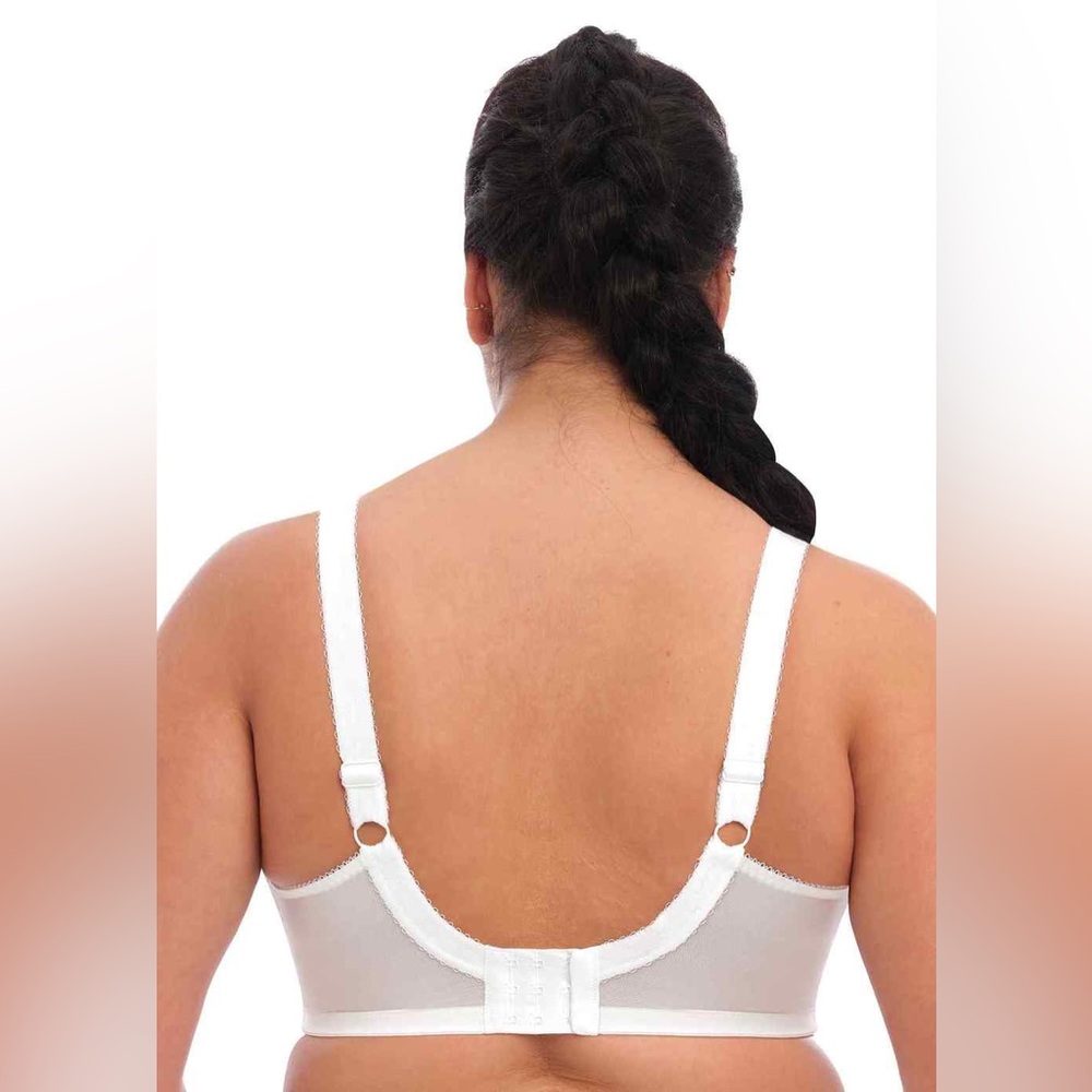 ✨ NWT Elomi Morgan Underwire Banded Bra — White Lace US 38M | UK 38J - Picture 3 of 8